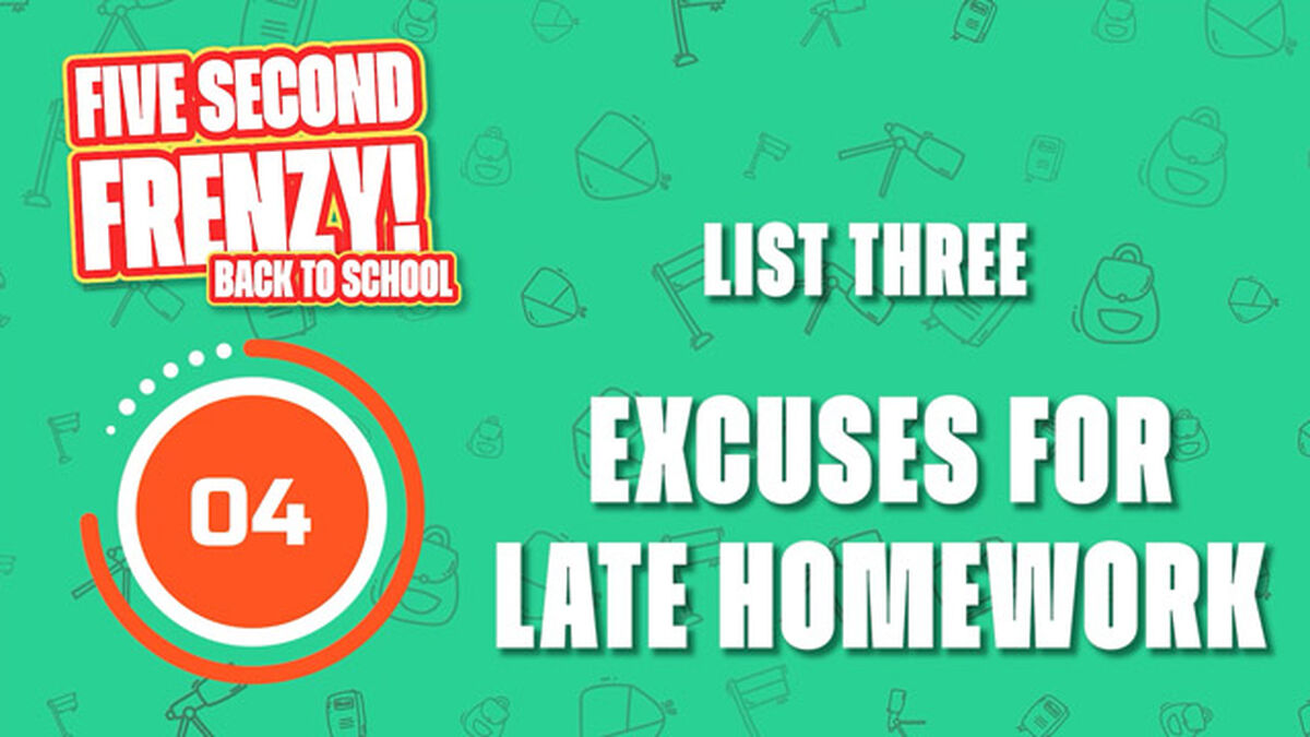 Five Second Frenzy: Back to School image number null